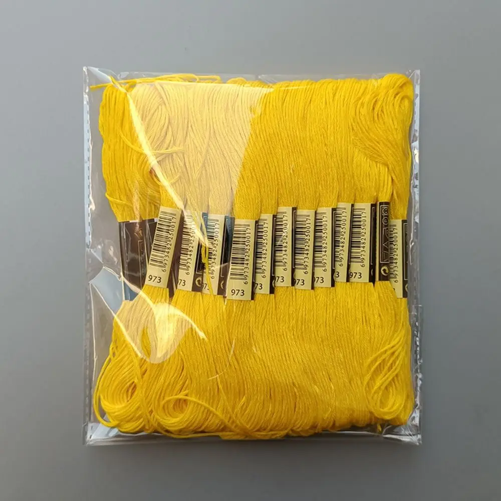 Cross Stitch Thread Polyester Cotton Gradient Color Embroidery Thread Craft 24 Pieces /8 Meters /6 Strands