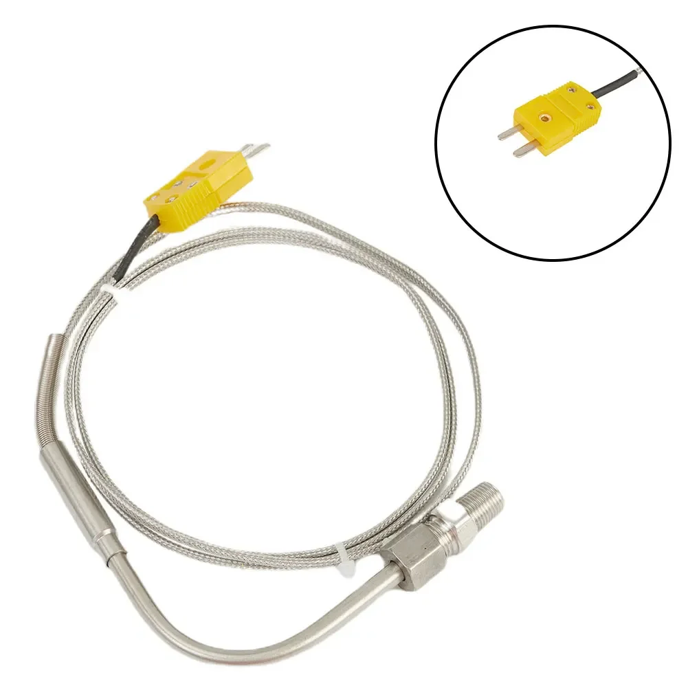 1M EGT K Type Temperature Thermocouple Sensor Probe Tester Adjustable Pressure Lock 0-1250℃ 1/8''NPT Thread Temperature Sensors
