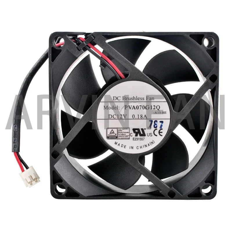 Pva070g12q 7Cm 7025 70Mm Ventilator 70X70X25Mm Dc 12V 0.18a 2pin Koelventilator Voor Chassis Voeding