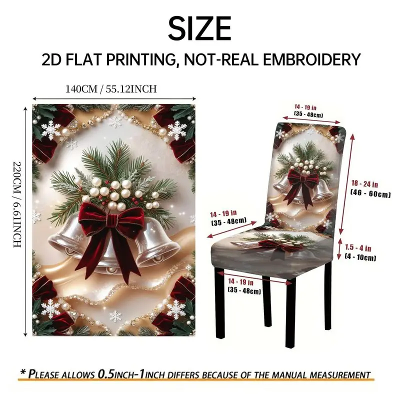 Elastic chair cover Outdoor courtyard high-back chair cover, bow lace pattern, restaurant chair cover set