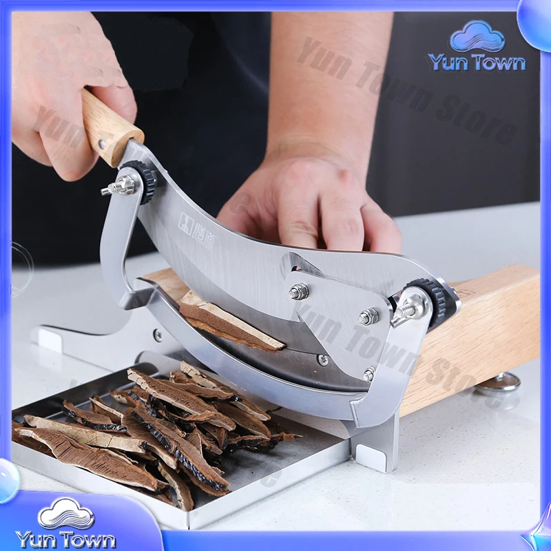 For Slicer Ginseng Fish Gel Maca Cutting Machine For Ganoderma Antler Cutter Machine For Chinese Herbal Medicine Sanqi Hay