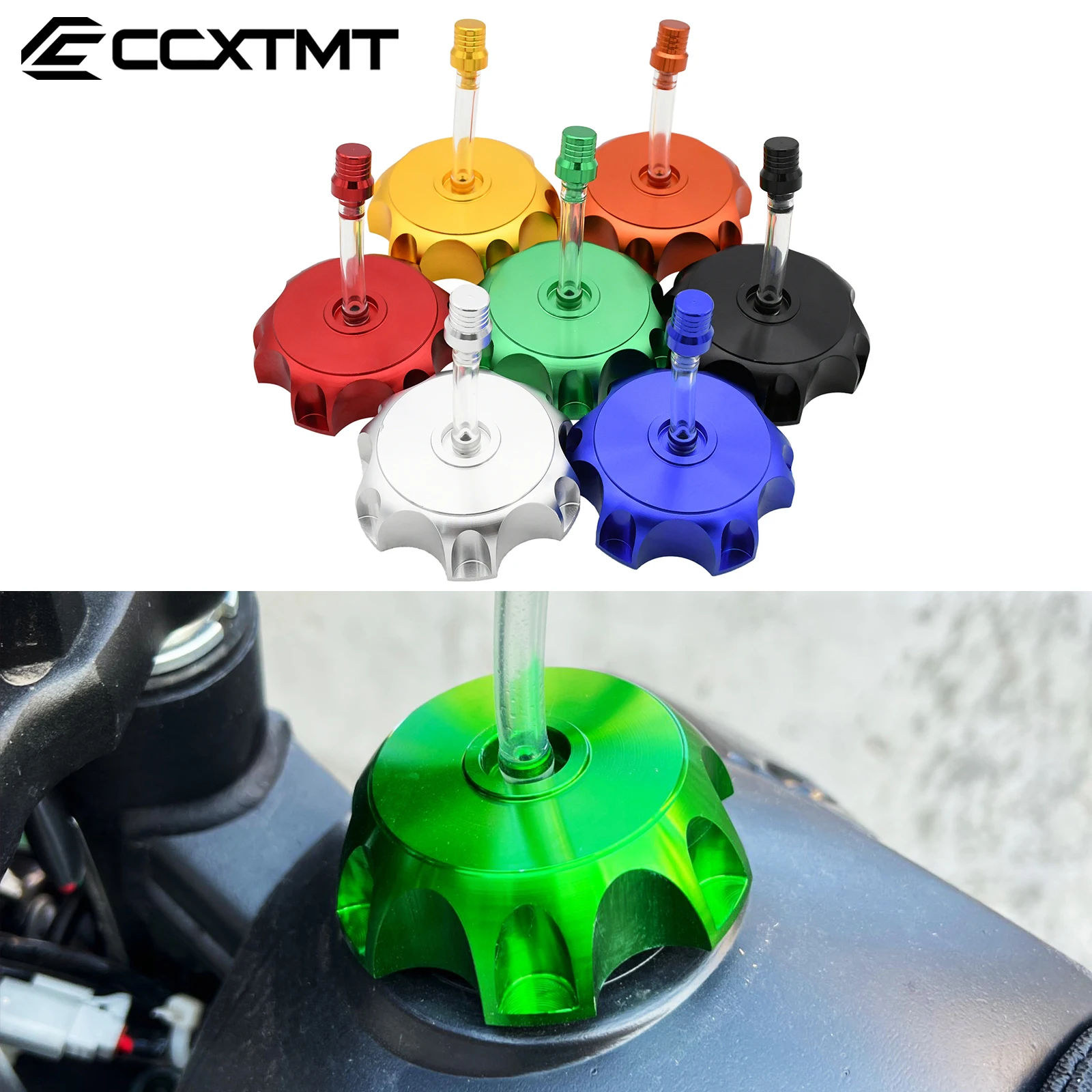 Tapa de tanque de combustible CNC de 50mm, ventilación de ventilación para motocicleta ATV para Honda Yamaha Kawasaki KTM Suzuki Beta 125 150 200 250 300 350 450