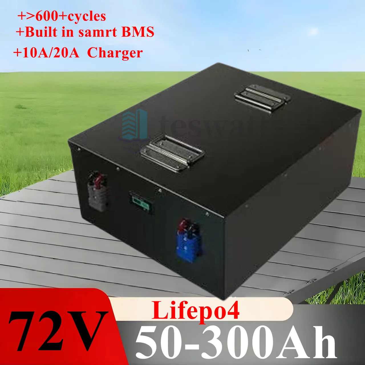 

72V 200Ah Lithium Battery 50Ah 70Ah 90Ah 100Ah 150Ah 180Ah 300Ah Lifepo4 Batteria for 3000W 5000W 7000W Golf Cart Forklift