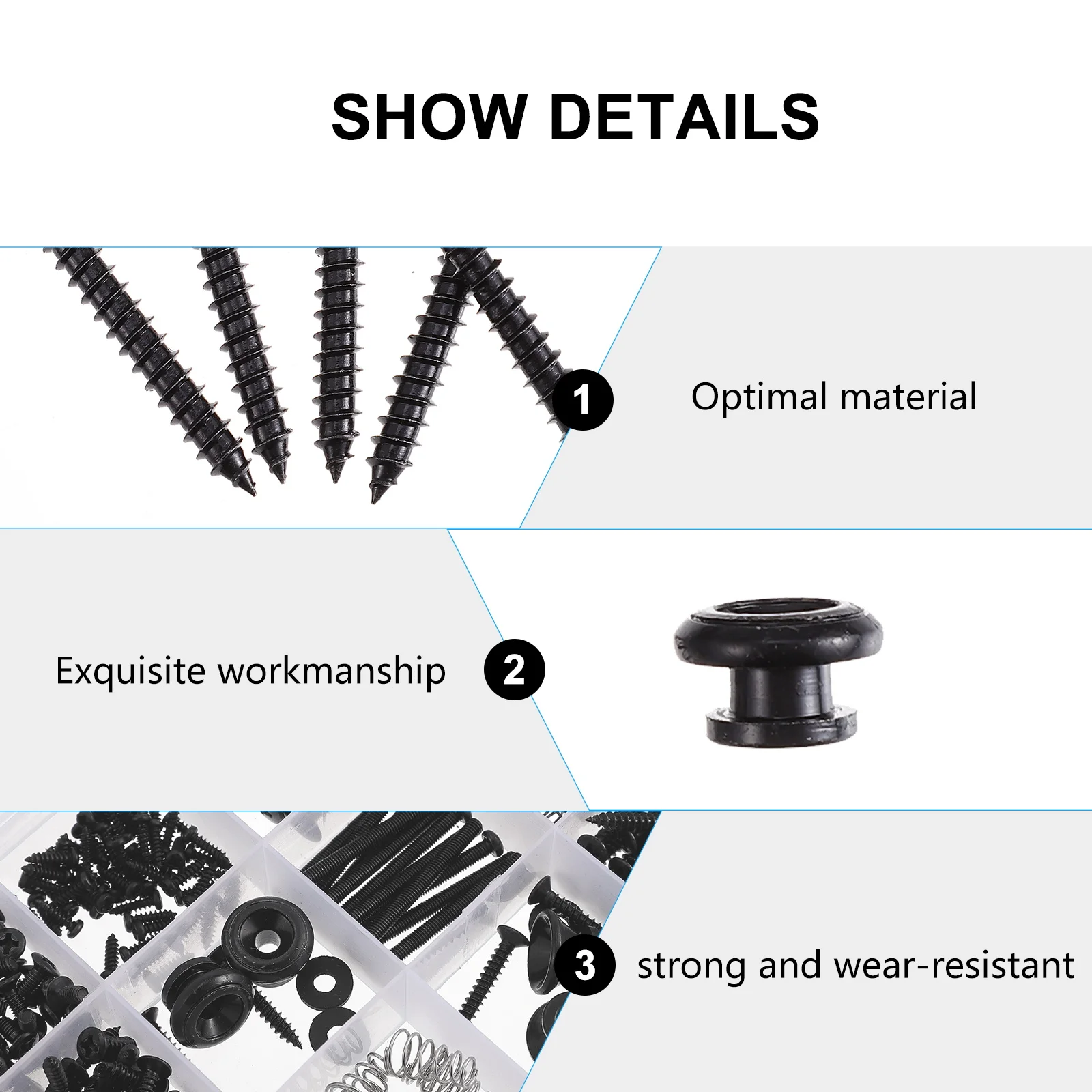 

Guitar Repair Tools Screw Mounting Screws Accessories Switch Kit Stainless Steel