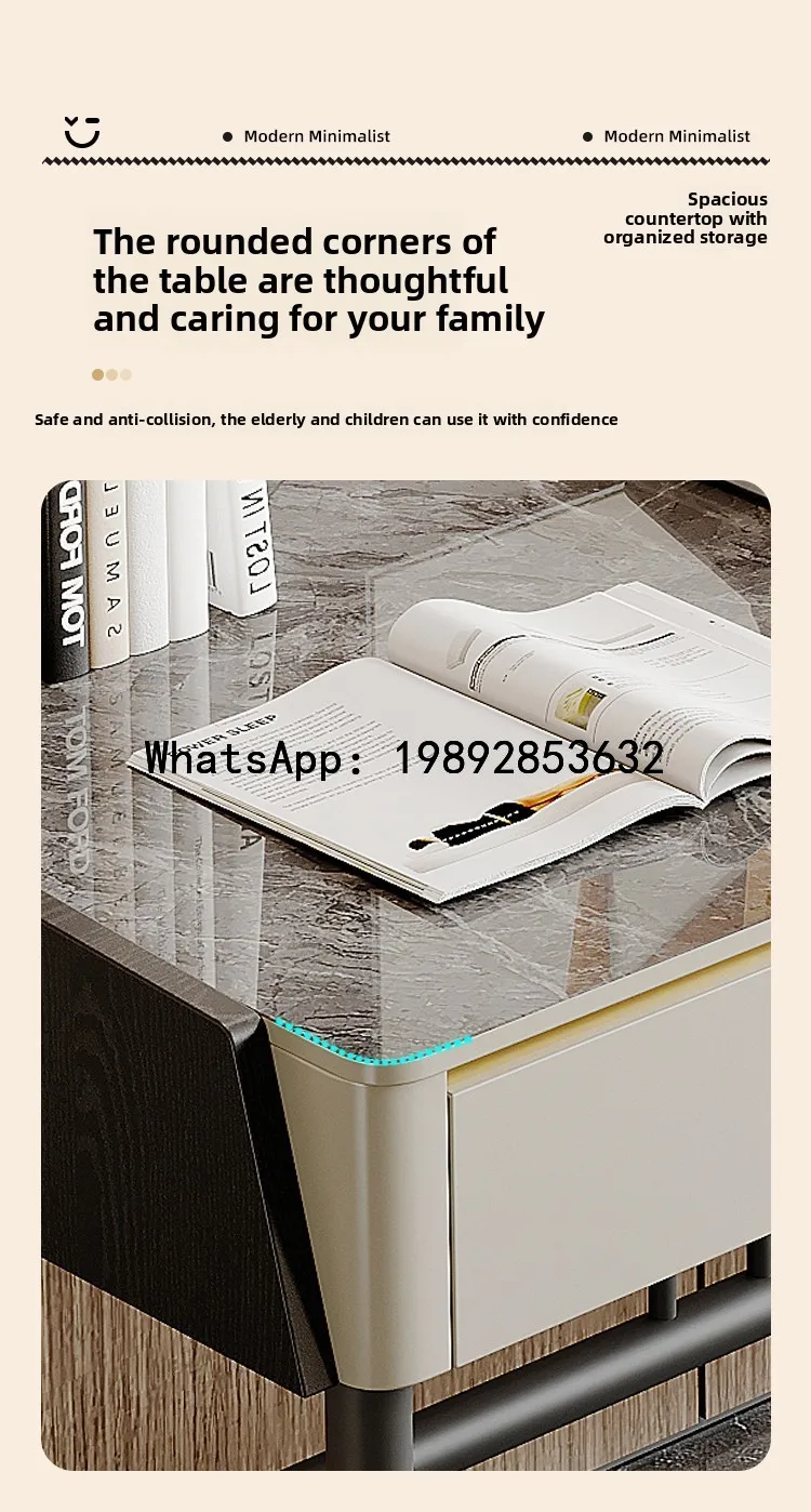

B-4 Slate Desk for Home Bedroom, Light Luxury Computer Desk for Girls, Simple Modern Office Desk
