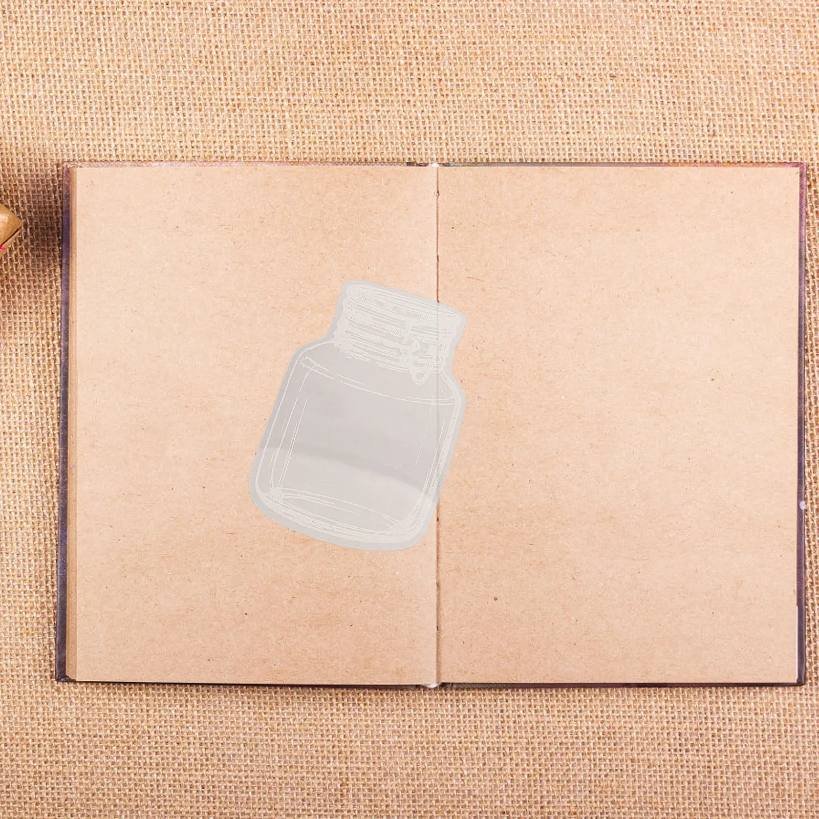 

Transparent Dried Flower Bookmarks Bottle Shape DIY Bookmark Making Kit for Handmade Specimen Craft School Projects