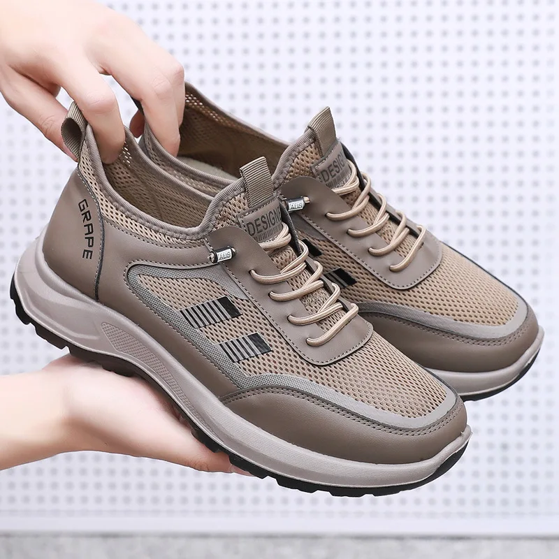 

The 2025 Summer New Men's Mesh Breathable Casual sneaker Shoes, Comfortable Soft-soled Dad Shoes and Walking Shoes for Men 39-44