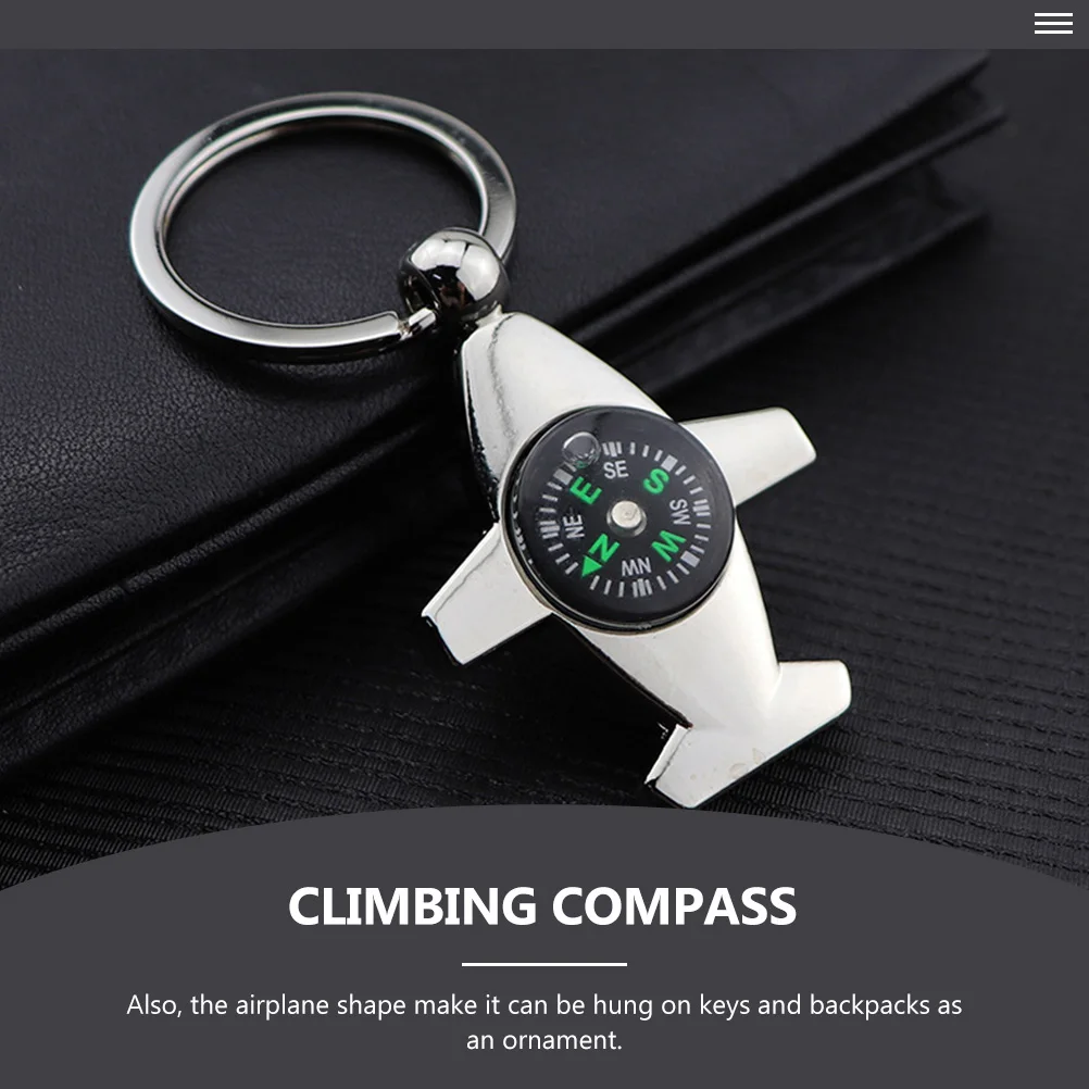 

3pcs Compass Key Chain Mini Zinc Alloy Hanging Pendant Durable Outdoor Gift For Camping Hiking Fishing Travel Navigation