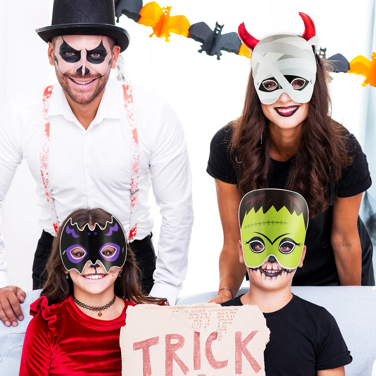 

9 Pcs Halloween Mask Masks for Cosplay Masquerade Women Props Dressup Crafts Party