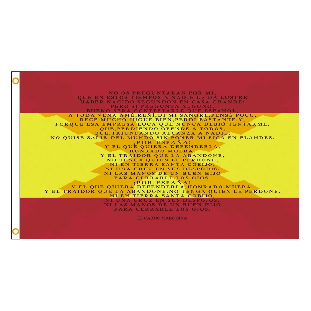 3x5Fts Spain Flag Polyester Printed Banner Tapestry For Decor Burgundy Cross Spanish Army Toast Of The Soldier