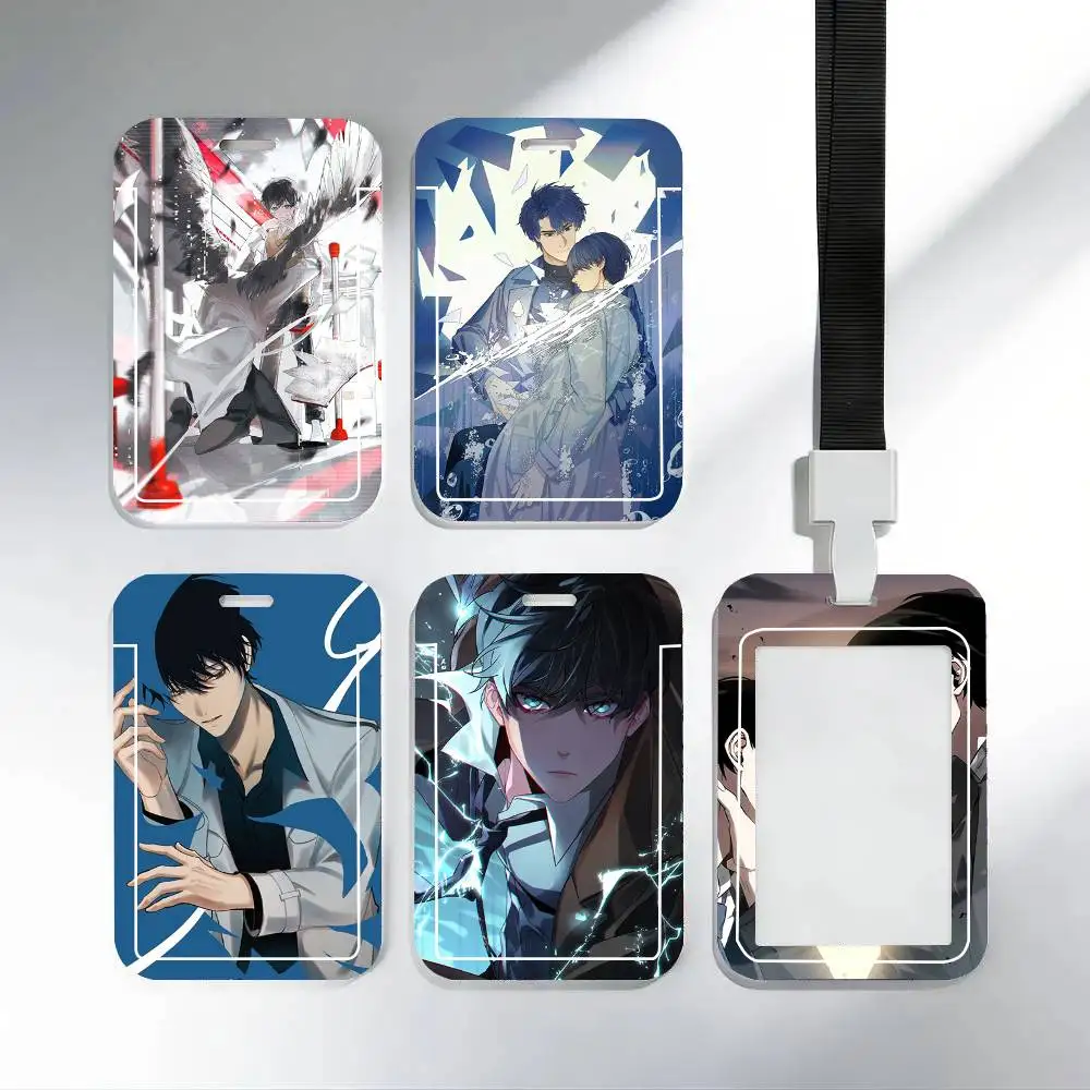 Anime Omnisciente R-reader V-viewpoint Black Lanyard Card Holders Student Meal Cards And Campus Ids School