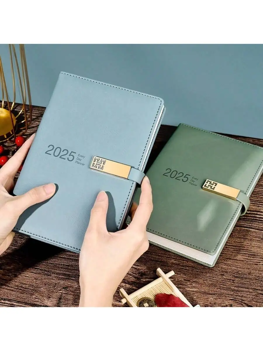 2025 Schedule Notebook Cardboard A5 Notebook A4 Calendar Notebook Schedule One Day Page Time Management Business Diary book