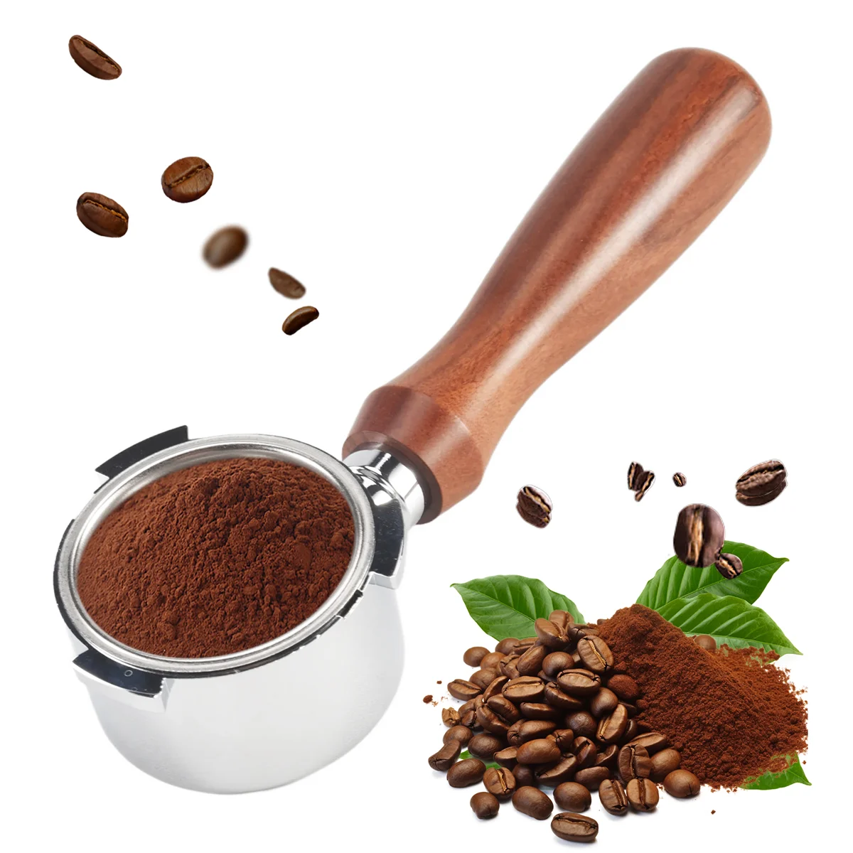 

Лучший бездонный портафильтр 51 мм для Delonghi EC680/EC685, фильтр для кофемашины 51 мм, деревянная ручка с тремя ушками