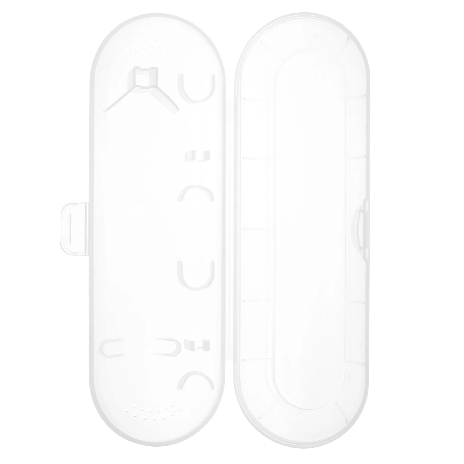 電動歯ブラシトラベルケースポータブルプラスチック歯ブラシホルダーキャンプハイキング出張用透明コンパクト耐久性