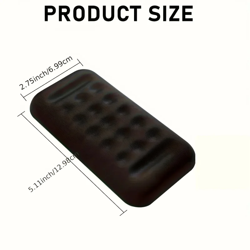 1PC Car Armrest Elbow Pad Memory Foam Wrist Rest PU Leather Breathable Non-Slip Console Box Cushion