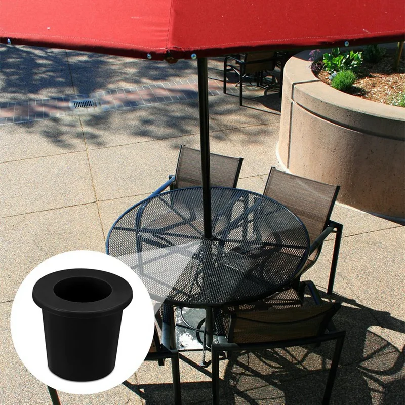 A50I 2Pcs Umbrella Table Ring Hole, Silicone Umbrella Cone Wedge Plug Sleeve Patio Adapter Umbrella Table Hole Insert