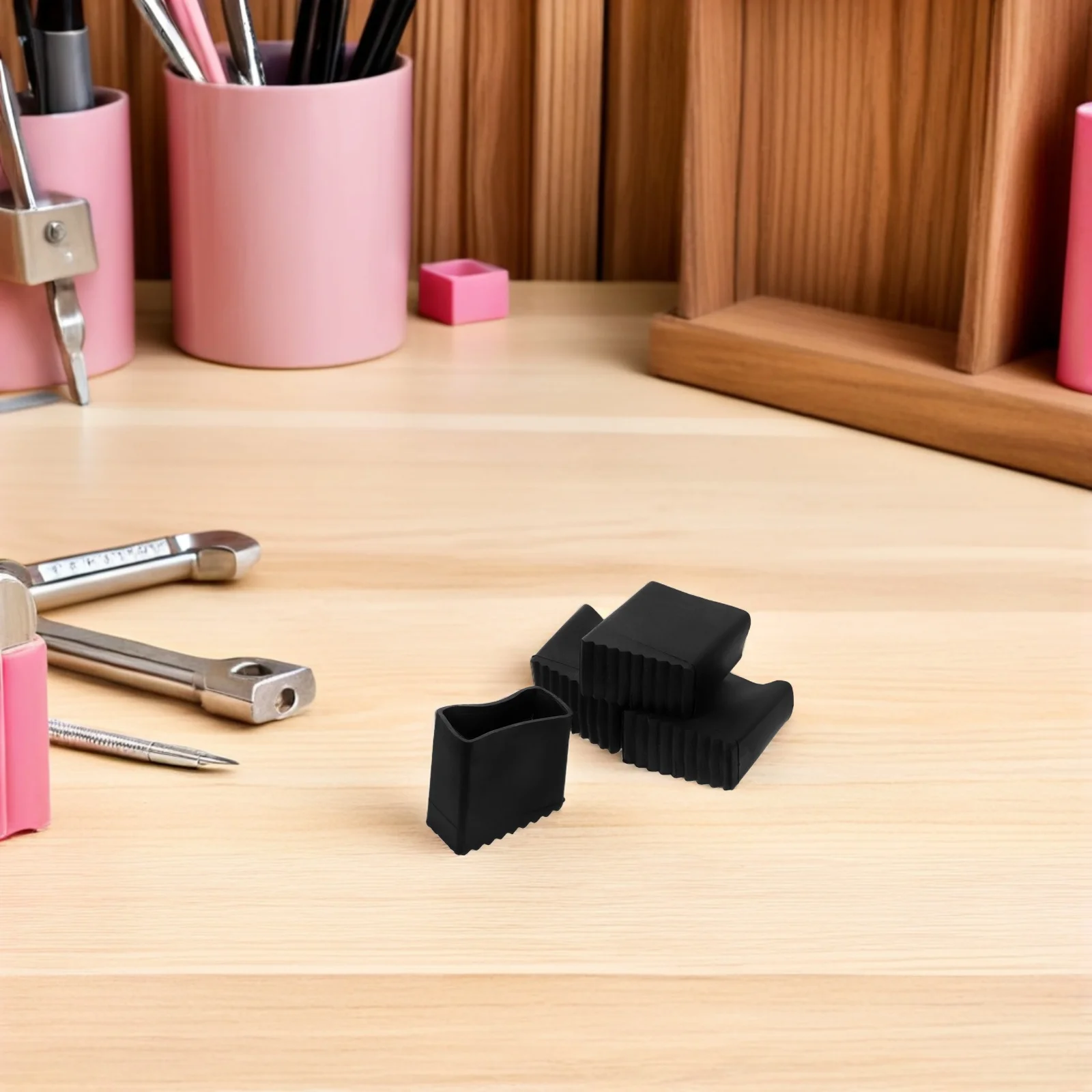 4 Pcs Ladder Mat Anti S Foot Stabilizer Rubber End Caps Leg Cushion Feet Replacement