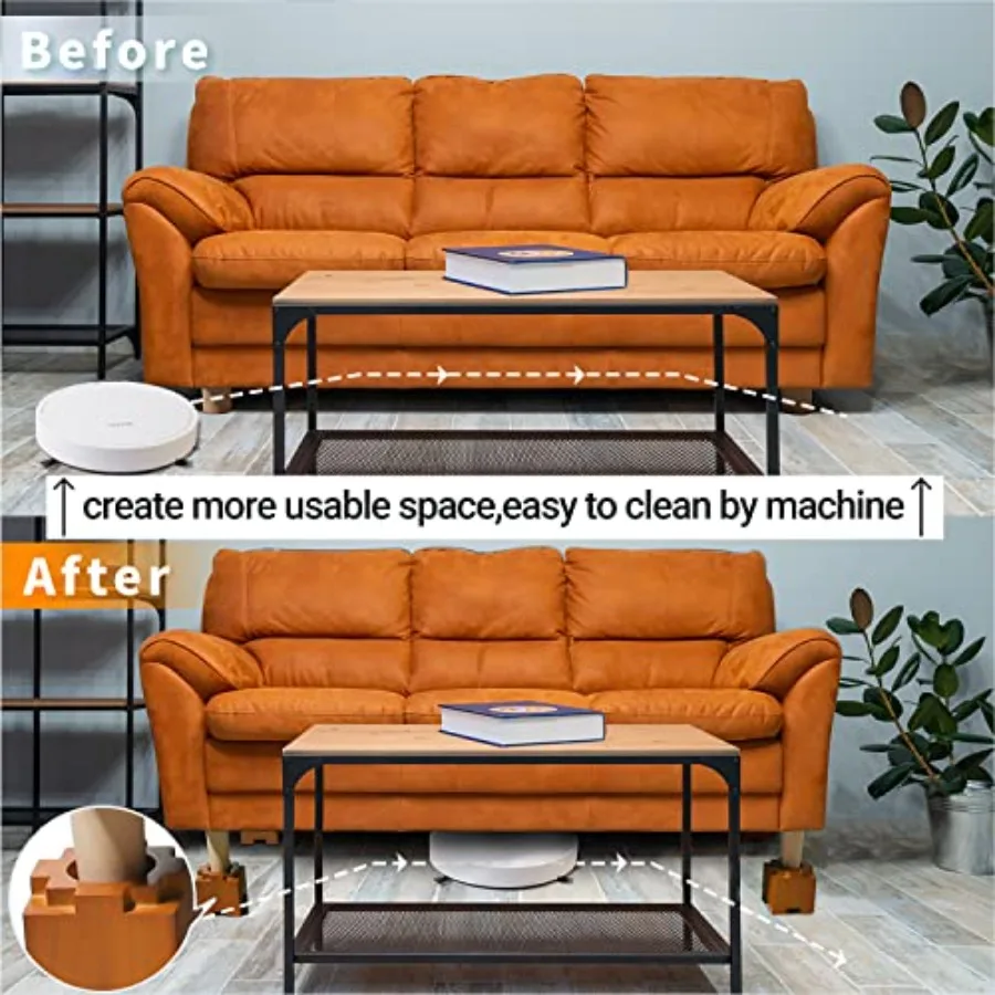 sofa raised with risers