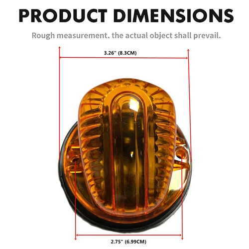 Imagen 2 del producto Rotulador de techo para cabina, luces de circulación de 5 piezas, aptas para Chevrolet GMC C K Series 1973-1981 1982 1983 1984 1985 1986 1987