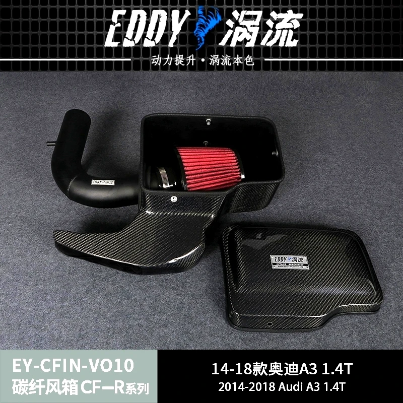 EDDY Intake System Air Intake Pipe & Carbon Fiber Box Air Filter For Audi A3 1.4T EA211 2014-2019 Q2L 18-21