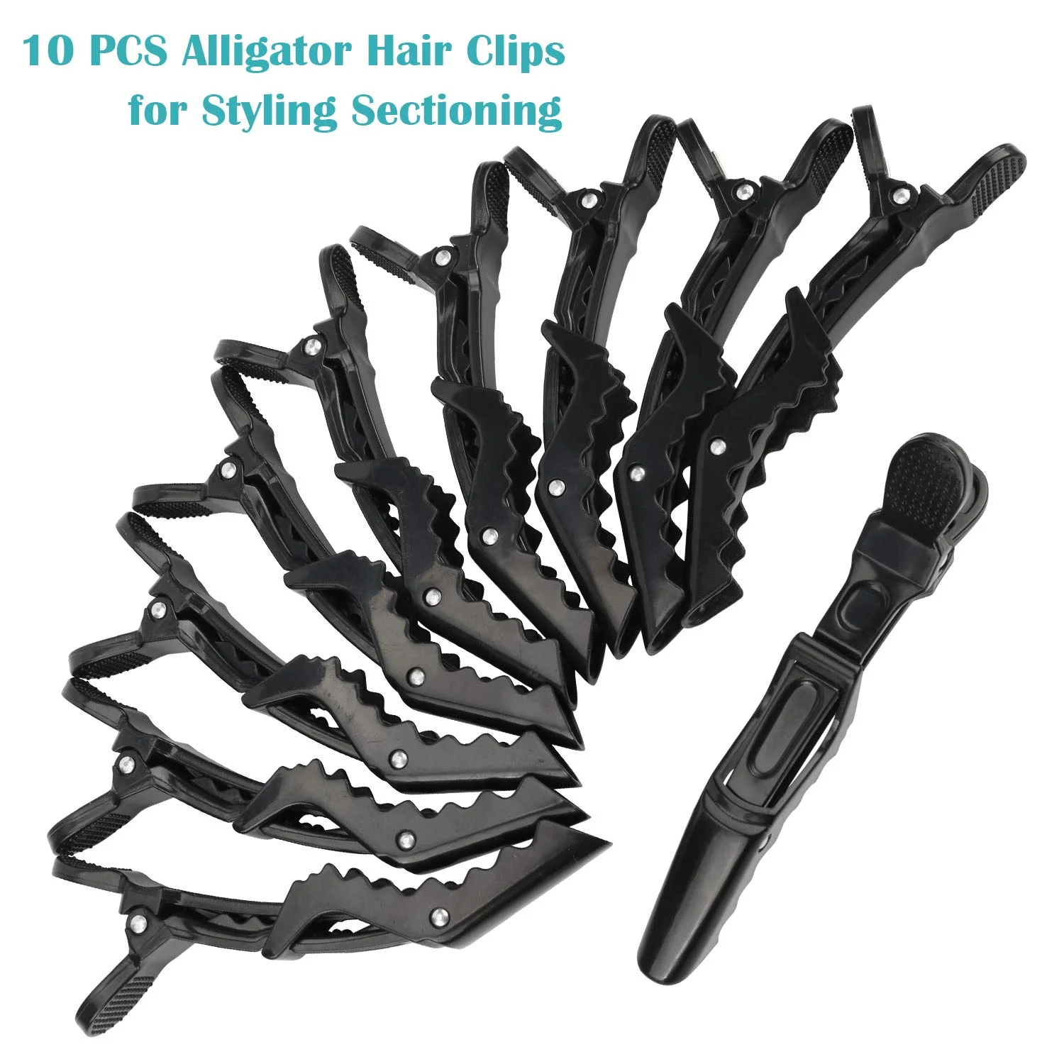 5 teile/los Rutschfeste Alligator Clip für Haar Friseur Styling Schnitte Clip Kunststoff Haarschnitt Zubehör für Salon