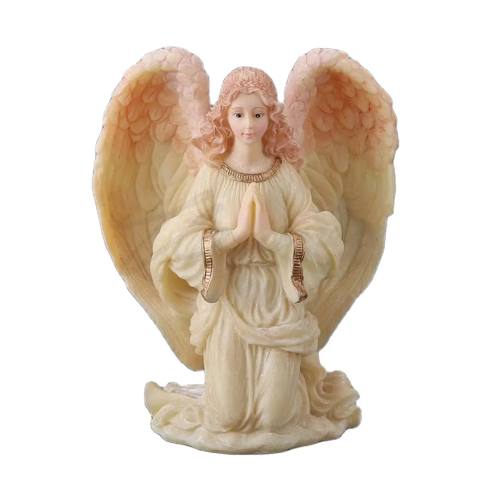 Asas de anjo Molde De Silicone para Decoração De Chocolate, 3D Oração Anjo Molde, Topper Do Bolo, Molde De Cozimento, Ideal para Gesso De Resina, Menina Do Polímero