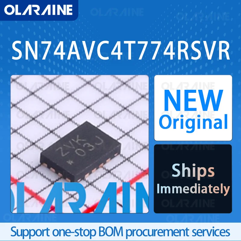 

5/10/100Pcs SN74AVC4T774RSVR UQFN-16 original ic chip Conversion-Voltage level RoHS Data rate 380 Mb/s The supply voltage 3.6 V