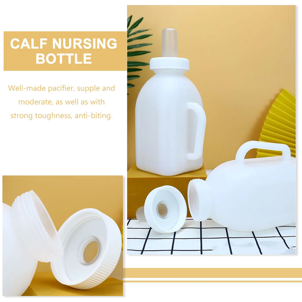 

Animal Feeding Bottle Calf Sheep Milk Tools Nursing Feeder Large Capacity Anti Biting Pacifier Easy Cleaning Farm Livestock Baby