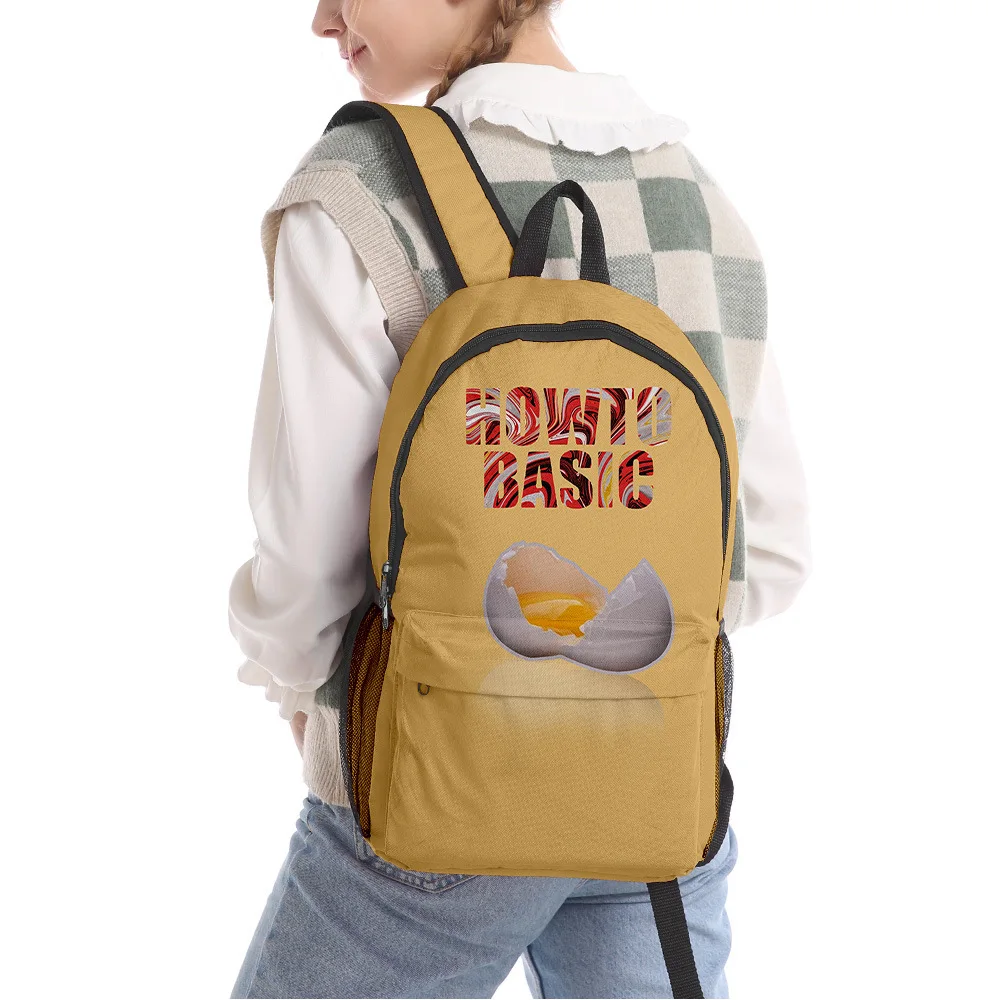 Novità di lusso Cool HowToBasic pupilla Bookbag Zaini per notebook Stampa 3D Oxford Zaini da viaggio impermeabili per ragazzi/ragazze