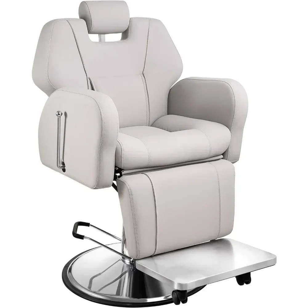 Reclining Salon Chair for Hair Stylist, Hair Salon Chair All-Purpose Hair with Heavy-duty Steel Frame