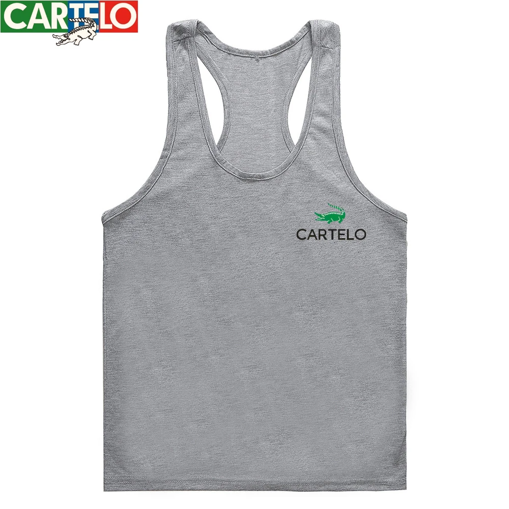 

Leisure breathable CARTELO men's muscle quick drying sleeveless shirt, fitness vest, sports training underwear