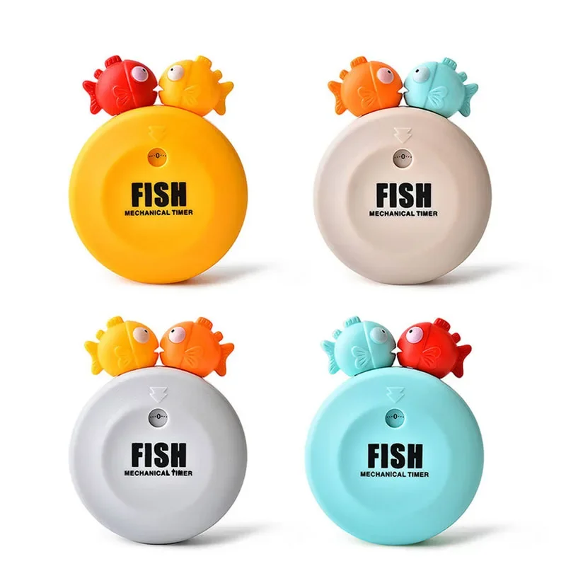 كارتون حيوان فقاعة سمكة موضوع مؤقت الطبخ ، المغناطيس الطبخ الخبز ، تعلم لتذكير أدوات المطبخ ، سهلة التشغيل الهدايا #4