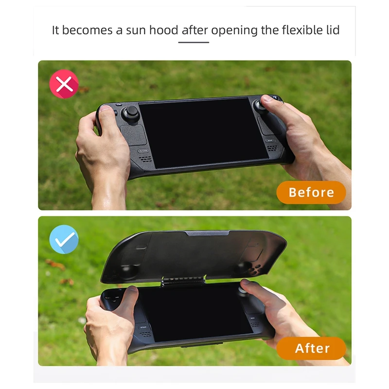 BAAD Hifylux For Steam Deck Console Protector Cover Visor Multifunctional Portable Desktop Stand Base Accessory