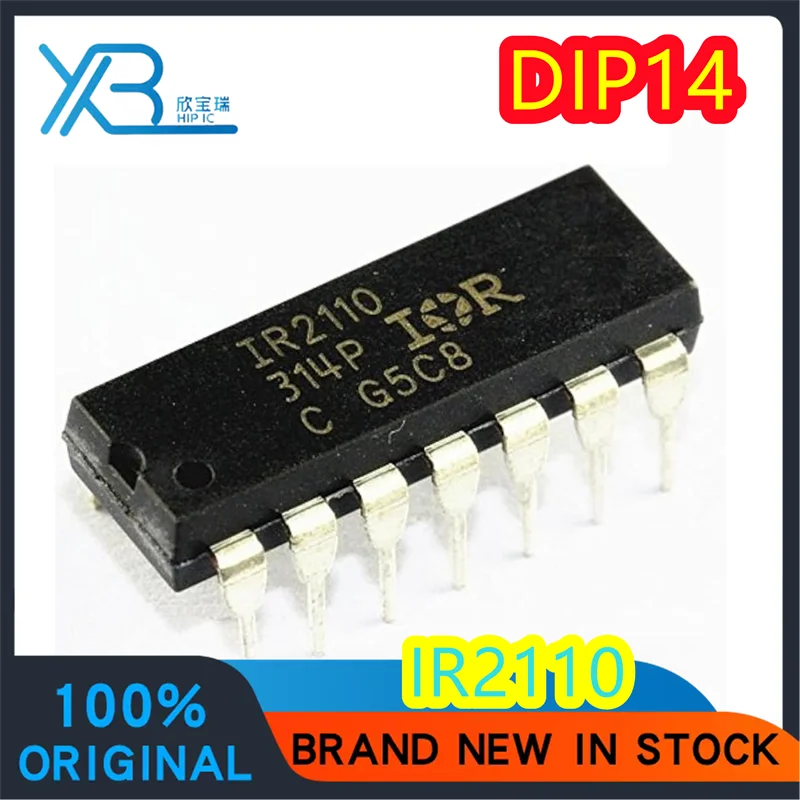 

(10/40 шт.) IR2110PBF IR2110 500V микросхема драйвера полного мостового преобразователя DIP-14, оригинальная, подлинная, быстрая доставка, оптовая скидка