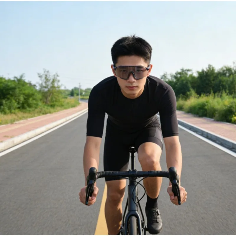 Color Change Sports Sunglasses Men Cycling Glasses Mirrored Outdoor Mountain Bike Road Goggles Anti-UV Riding Hiking Shades