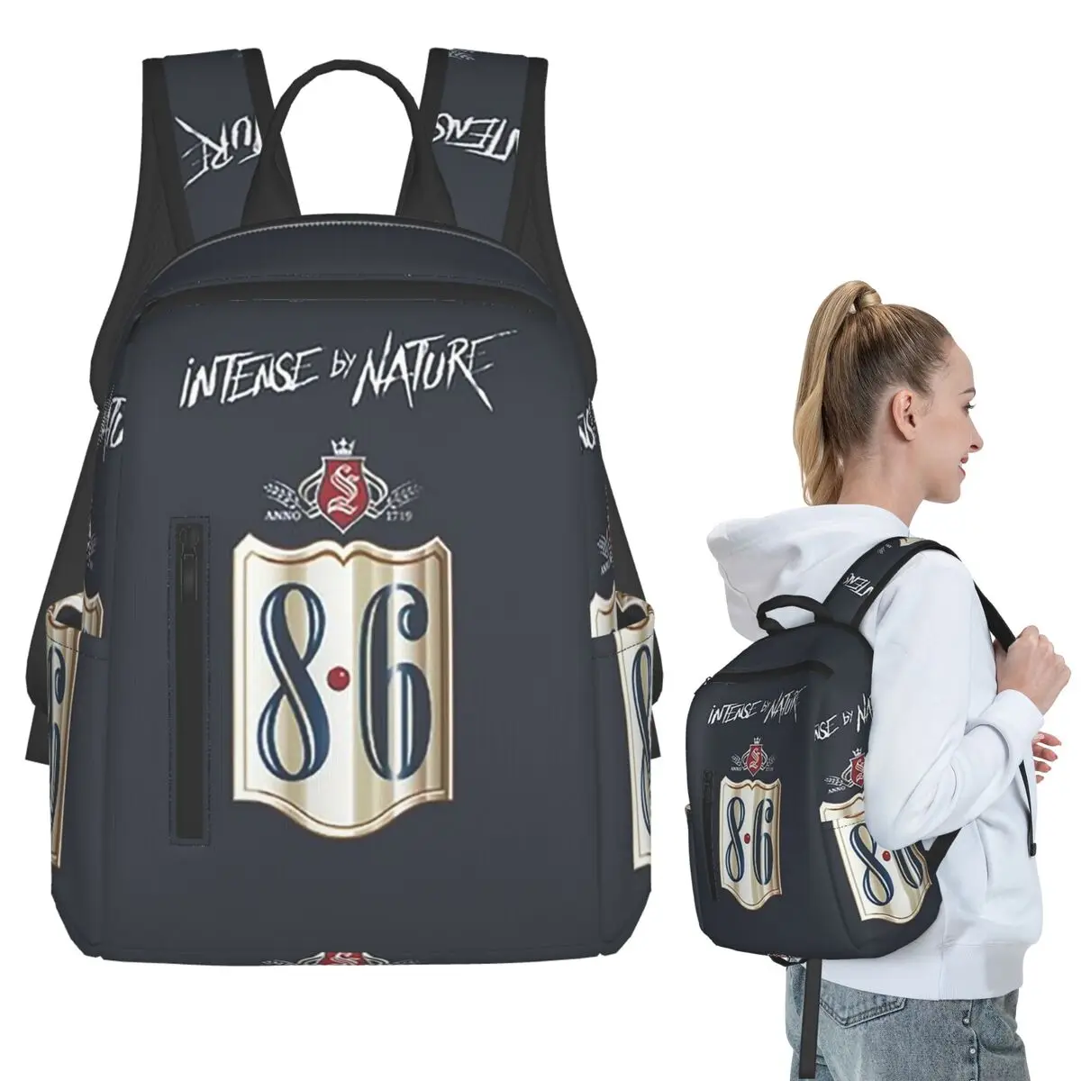 

Beer 8.6 BAVARIA Backpack Student BookBag Children School Bag Laptop Shoulder Bags Men Women
