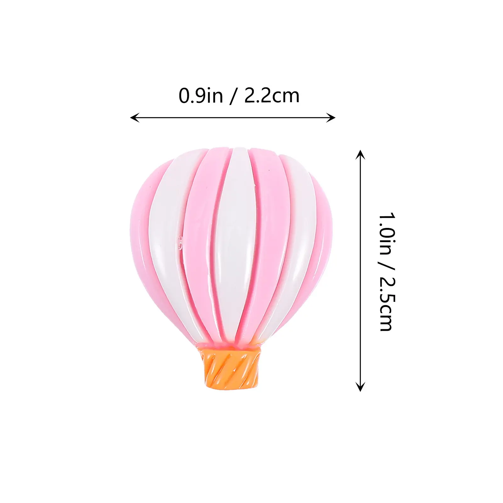 20Pcs Hot Air Balloon Phone Shell DIY Accessories Plastic Ornament Craft Decoration Embellishments Simulation Decors for Craft view 3