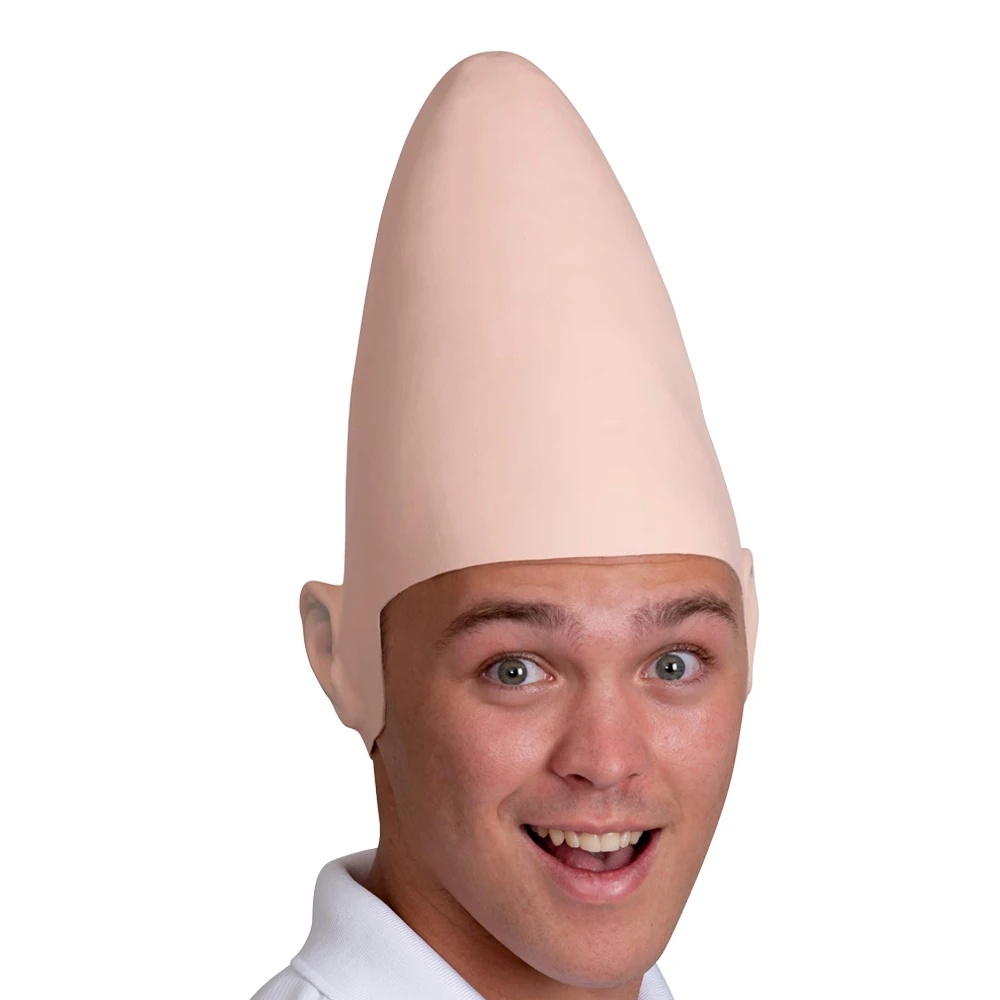 Coneheads Alien lateksowa czapka maska Cosplay jajko głowy stożkowe maski kask Halloween karnawał rekwizyty na przyjęcia