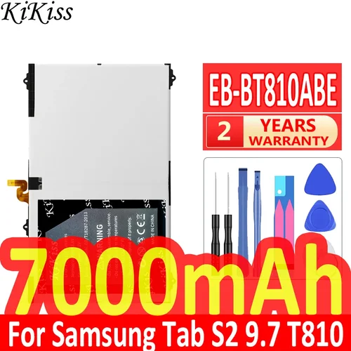 KiKiss batería para Samsung Galaxy Tab S2 9,7 T815C T813 T815 T819C SM-T815 SM-T810 SM-T817A EB-BT810ABE 7000mAh