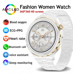 2024 New Fashion Women Smart Watch Full Touch Screen frequenza cardiaca ossigeno nel sangue sport Fitness bracciale chiamata vocale Smartwatch