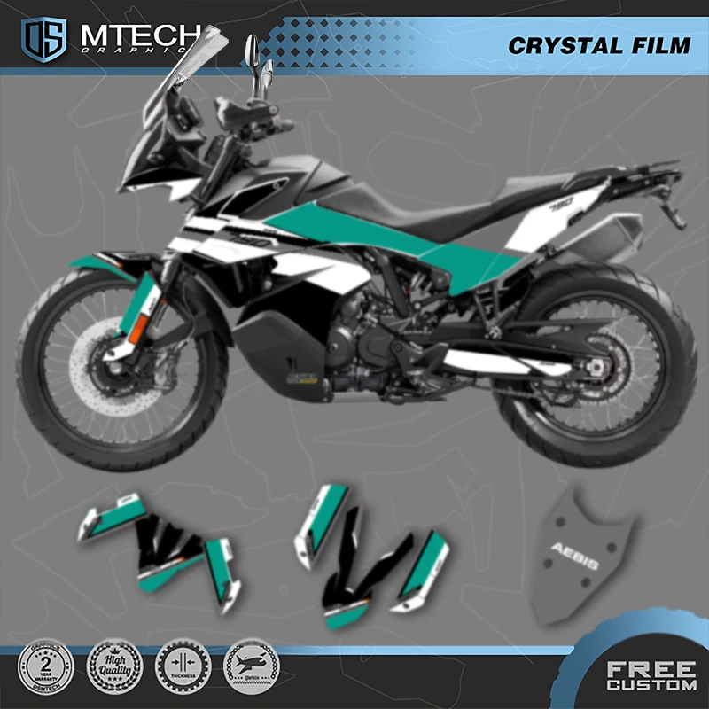 

DSMTECH Motorcycle Graphics Decal Stickers Kits For KTM 2019 2020 2021 2022 ADV790 19-22 ADV790 ADV-R 004