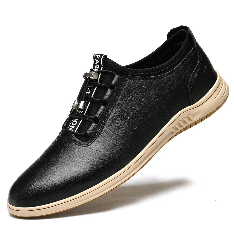 

Men Genuine Leather Casual Shoes Fashion Sneakers Men Shoes 2022 New Business Formal Shoes