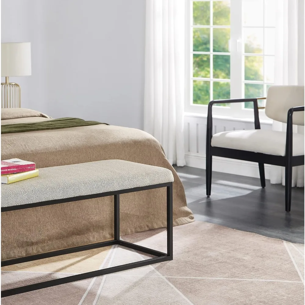 كرسي نادي منجد أنيق بإطار خشبي، كرسي بذراعين جانبي مريح باللون العاجي #5