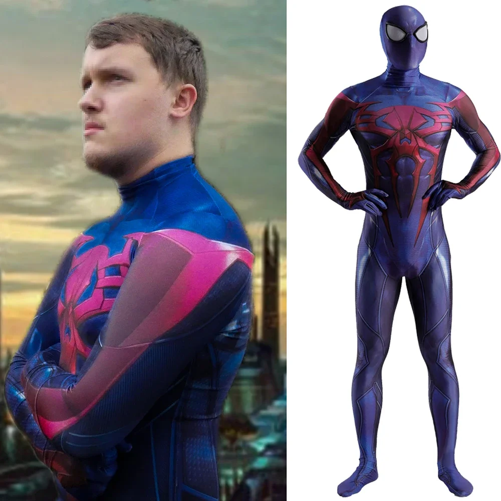 2099 Miguel Ohara Spider Man Cosplay Kostüm Halloween Spidey 3d gedruckt Spandex Superheld Zentai passt Disf races für erwachsene Kinder