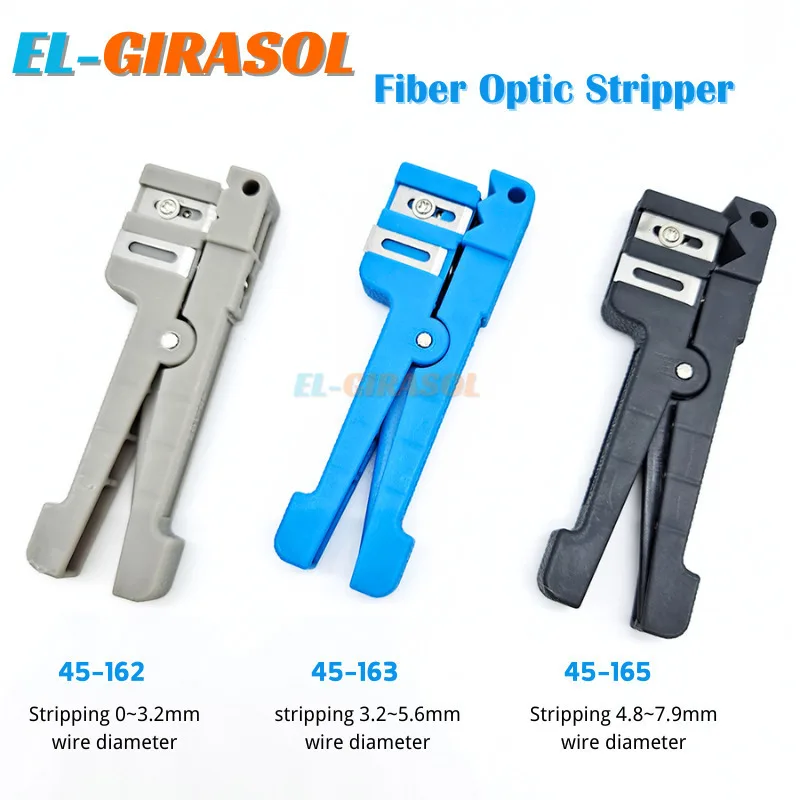 

Fiber Optic Stripper 45-162 45-163 45-165 Coaxial Cable Stripper Optic Cable Slitter Wire Stripper Tool Beam Tube Stripper FTTH