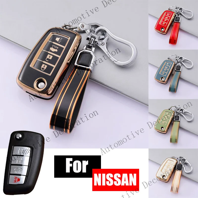 Z+ TPU Car Remote Smart Key Fob Case Cover Bag For Nissan X-Trail Rogue 2014-2019