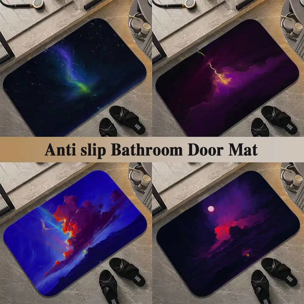 

Anime Landscape Floor Mat Printed Large Carpets Living Room And Bedroom Carpets Bathroom Anti Slip Door MATS Small Carpets