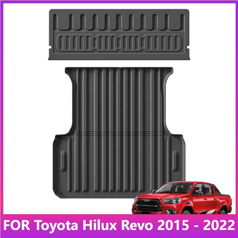 

Грузовые коврики для Toyota Hilux Revo 2015-2022 Грузовик-кровать Коврик для задней двери Защитная накладка на багажник Коврик для багажника Аксессуары