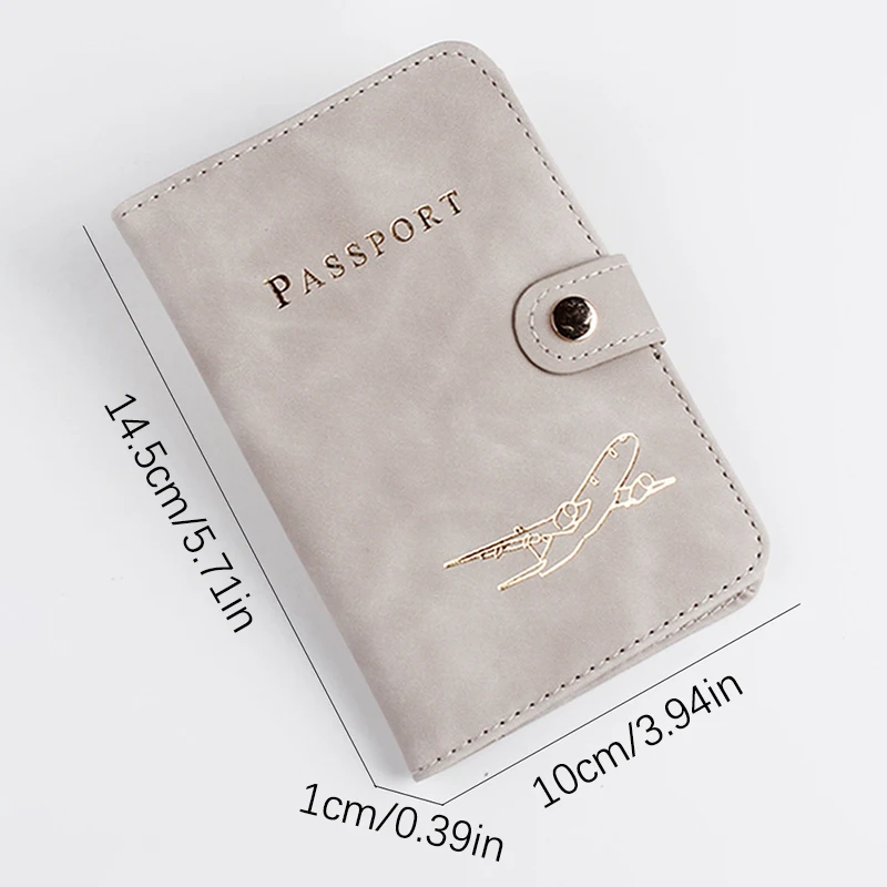 Fundas impermeables para pasaporte, funda de viaje de cuero PU, billetera para tarjeta de crédito, libro de pasaporte lindo para mujeres y hombres