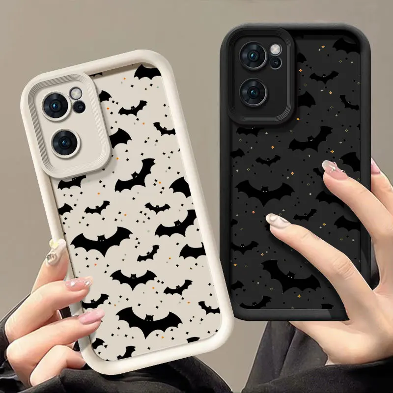 Funny Spooky Fashine Case For OPPO A3X A17 A38 A54 A55 A57 A58 A60 A73 A74 A76 A78 A94 A98 5G Shockproof Soft Cover Coque Shell